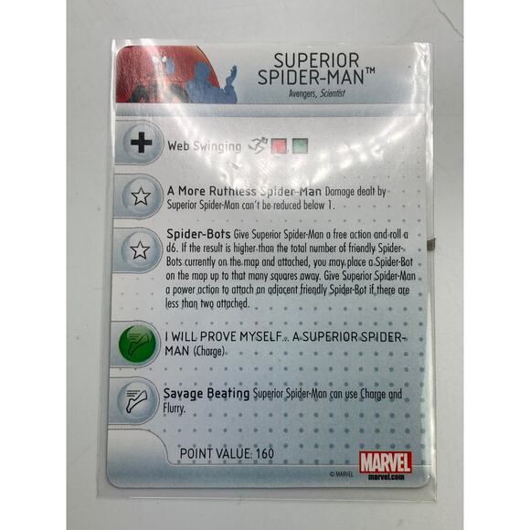 Marvel Heroclix SUPERIOR SPIDER-MAN #60 Deadpool 2014 Set - Chase w/ Card - Picture 9 of 10